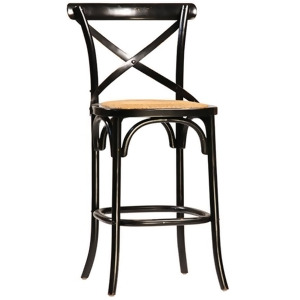 Dovetail Gaston Counter Chair Large Ant. Black Set of 2 - All