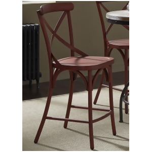 Liberty Furniture Vintage X-Back Counter Chair in Red - All