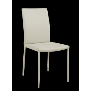Chintaly Gina Fully Covered Tapered Leg Side Chair Set of 2 - All