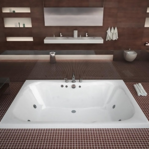 Atlantis Tubs 4060Nwl Neptune 40 x 60 x 23 Rectangular Whirlpool Jetted Bathtub - All