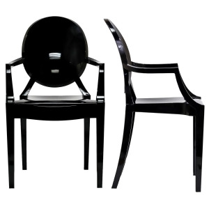 Modway Casper Eei-905-blk Dining Armchairs Set of 2 in Clear - All