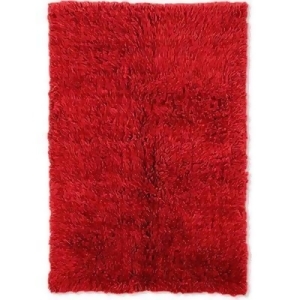 Linon Flokati Rug In Red 10 x 14 - All