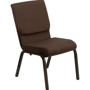Flash Furniture Hercules Series 18.5 Inch Wide Brown Stacking Church Chair w/ 4. - All