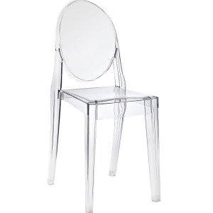 Modway Casper Dining Side Chair in Clear - All