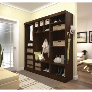 Bestar Pur 86 Mudroom Kit In Chocolate - All