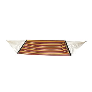Bliss Hammocks 55 Double Layer Polyester Hammock with Pillow In Striped - All