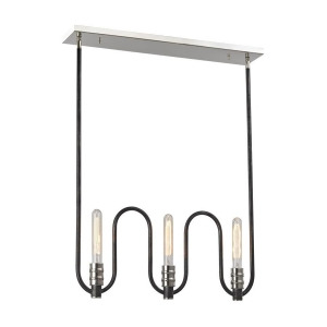 Elk Lighting Continuum 6 Light Chandelier In Silvered Graphite With Polished Nic - All