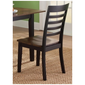 Liberty Furniture Cafe Slat Back Side Chair in Black Cherry Set of 2 - All