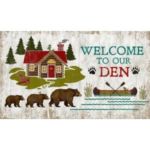 Red Horse Welcome Den Sign - All