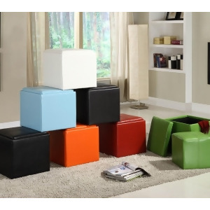 Homelegance Ladd Storage Cube Ottoman in Bi-Cast Vinyl - All