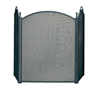 Uniflame S-3652 3 Fold Large Diameter Black Screen with Woven Mesh - All