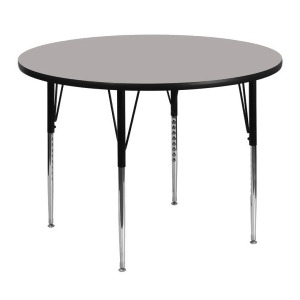 Flash Furniture 48 Inch Round Activity Table w/ 1.25 Inch Thick High Pressure Gr - All
