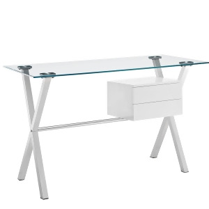 Modway Stasis Office Desk In White - All
