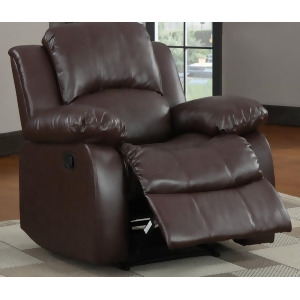 Homelegance Cranley Reclining Chair in Brown Leather - All