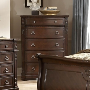 Homelegance Hillcrest Manor 5 Drawer Chest in Rich Cherry - All