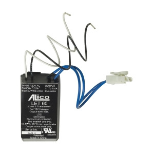 Alico Transformer 60Va-120/12V Solid State W/Power Jack For Remote Installatio - All