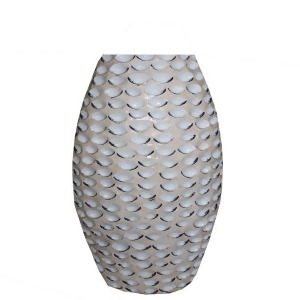 Entrada En30714 Abalone Shell On Ceramic Vase - All