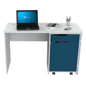 Inval America Desk with Swing out Storage - All