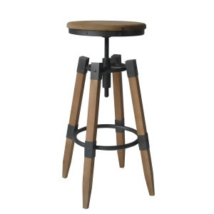Moes Home Quad Pod Adjustable Stool in Natural - All