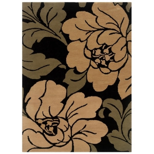 Linon Florence Rug In Black And Sand 1'10 X 2'10 - All