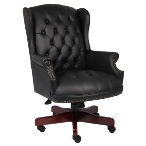Boss Chairs Boss Wingback Traditional Chair In Black - All