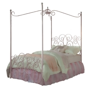 Standard Furniture Princess Canopy Bed in Pink Metal - All