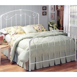 Hillsdale Maddie King Metal Bed in Glossy White - All