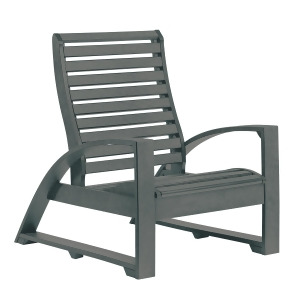 C.r. Plastics St Tropez Lounger Chair in Slate Grey - All