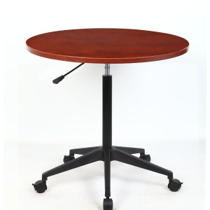 Boss Chairs 32 Inch Mobile Round Table in Cherry - All