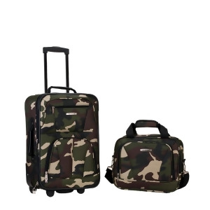 Rockland Camouflage 2 Piece Luggage Set - All