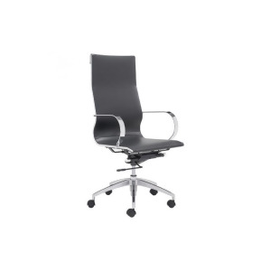 Zuo Glider Hi Back Office Chair Black Set of 2 - All