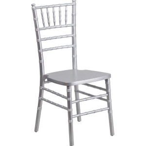 Flash Furniture Flash Elegance Silver Wood Chiavari Chair - All