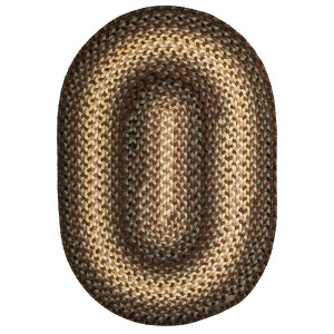 Homespice Driftwood Braided Oval Rug - All
