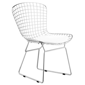 Zuo Wire Dining Chair in Chrome Set of 2 - All