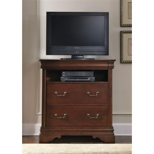 Liberty Furniture Carriage Court Media Chest in Mahogany Stain Finish - All