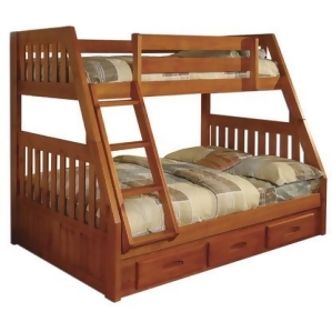 American Furniture Classics Twin/Full Bunk Bed In Honey - All