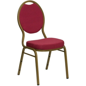 Flash Furniture Hercules Series Teardrop Back Stacking Banquet Chair w/ Burgundy - All