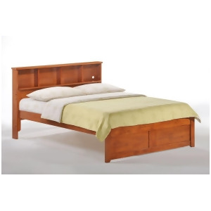 Night and Day Zest Butterscotch Bookcase Bed - All