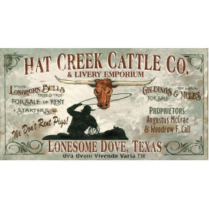 Red Horse Lonesome Dove Sign - All