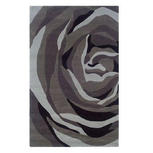 Linon Trio Rug In Grey And Charcoal 1.10 x 2.10 - All