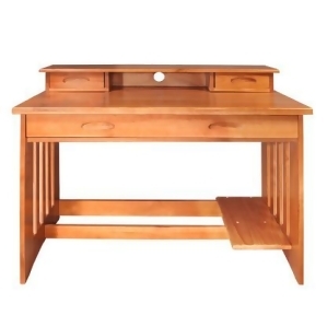 American Furniture Classics Desk With Hutch In Honey - All