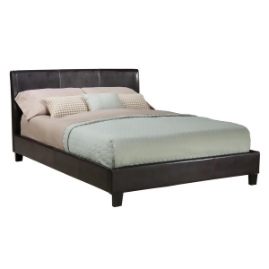 Standard Furniture New York Upholstered Platform Bed in Brown - All