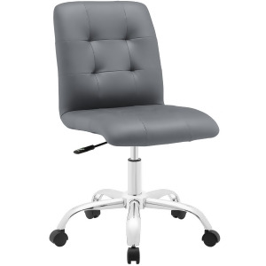Modway Prim Mid Back Office Chair In Gray - All