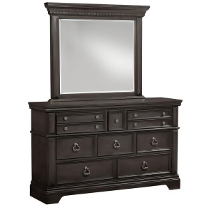 Standard Furniture Garrison 8 Drawer Dresser w/ Mirror in Grey - All