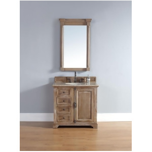 James Martin Providence 36 Single Vanity And Mirror Set In Driftwood - All