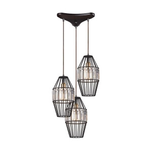 Elk Lighting Yardley 3 Light Pendant In Oil Rubbed Bronze 14248/3 - All