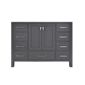 Stufurhome 48 Malibu Gray Single Sink Bathroom Vanity - All