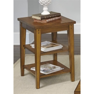 Liberty Furniture Lake House Tiered Table in Oak Finish - All