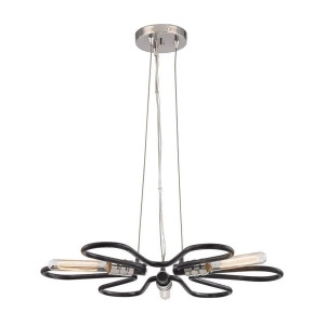 Elk Lighting Continuum 3 Light Chandelier In Silvered Graphite With Polished Nic - All