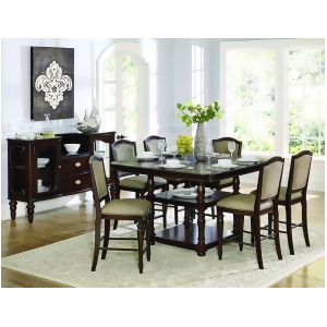 Homelegance Marston 8 Piece Counter Height Table Set in Espresso - All